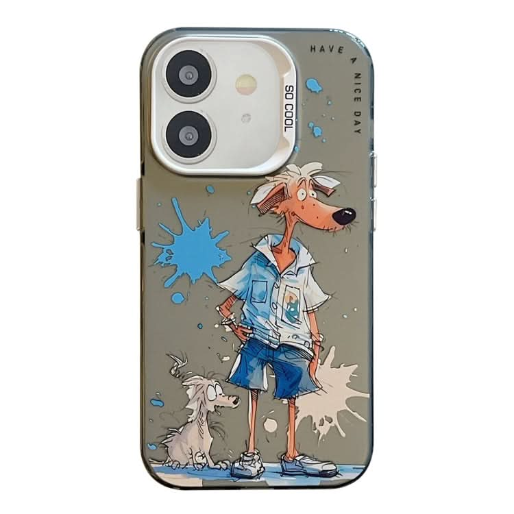 Animal Pattern Oil Painting Series PC + TPU Phone Case, Series 1