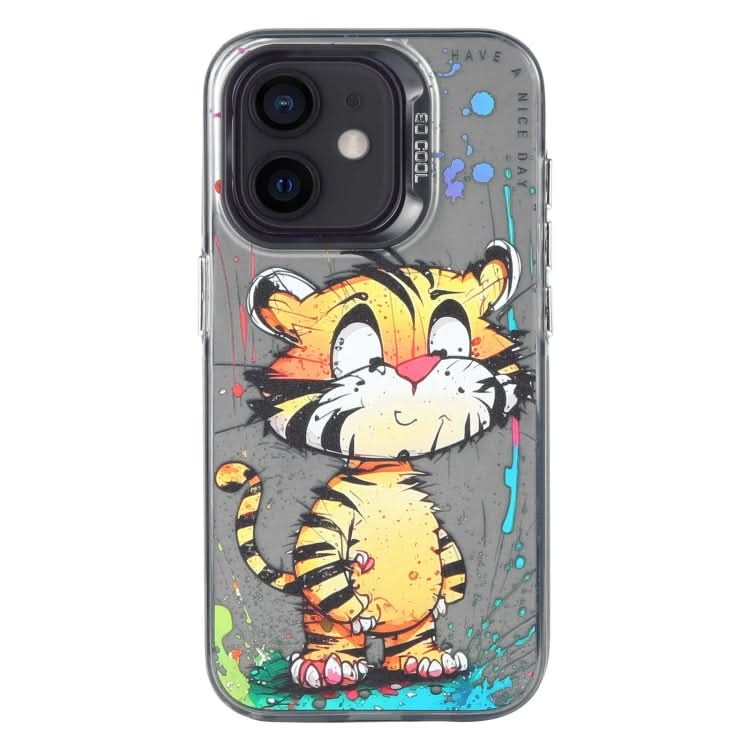 Animal Pattern Oil Painting Series PC + TPU Phone Case, Series 2