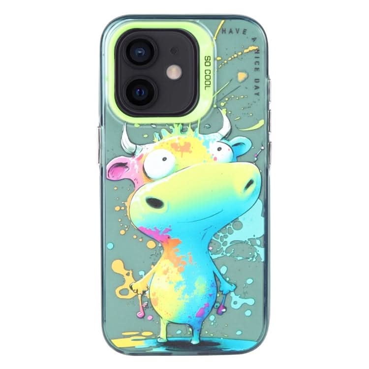 Animal Pattern Oil Painting Series PC + TPU Phone Case, Series 2