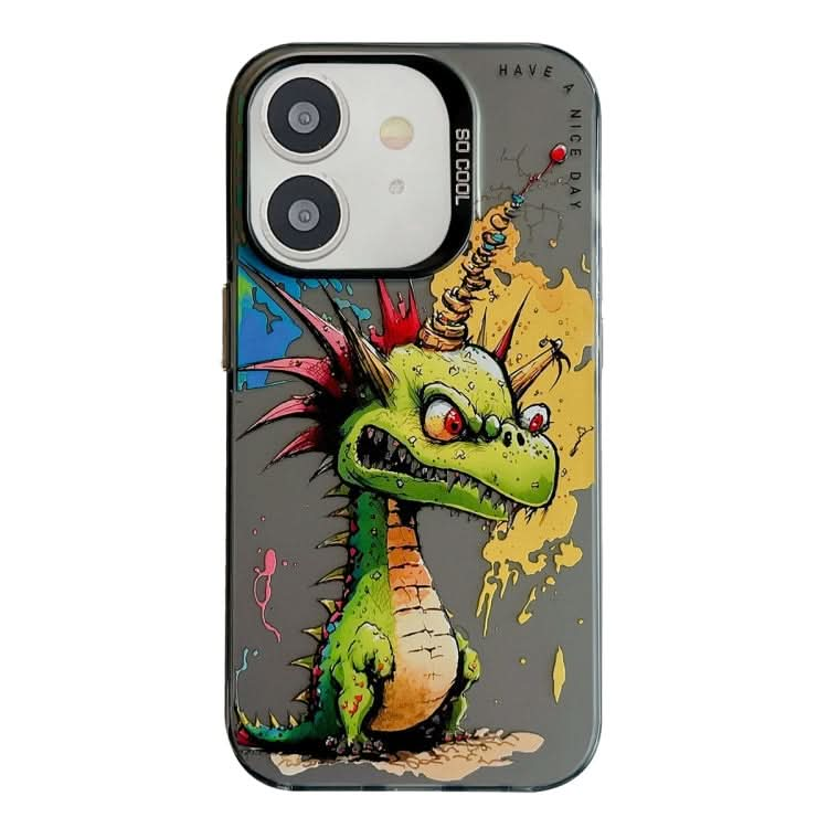 Animal Pattern Oil Painting Series PC + TPU Phone Case, Series 2