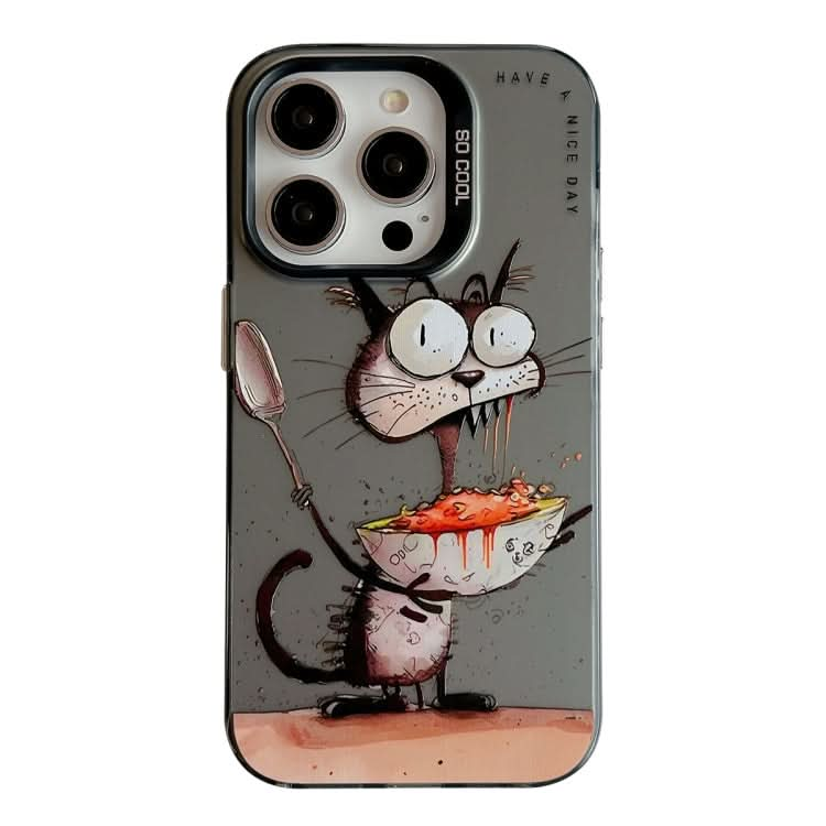 Animal Pattern Oil Painting Series PC + TPU Phone Case, Series 8