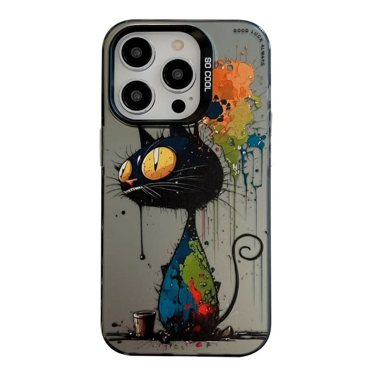 Animal Pattern Oil Painting Series PC + TPU Phone Case, Series 8