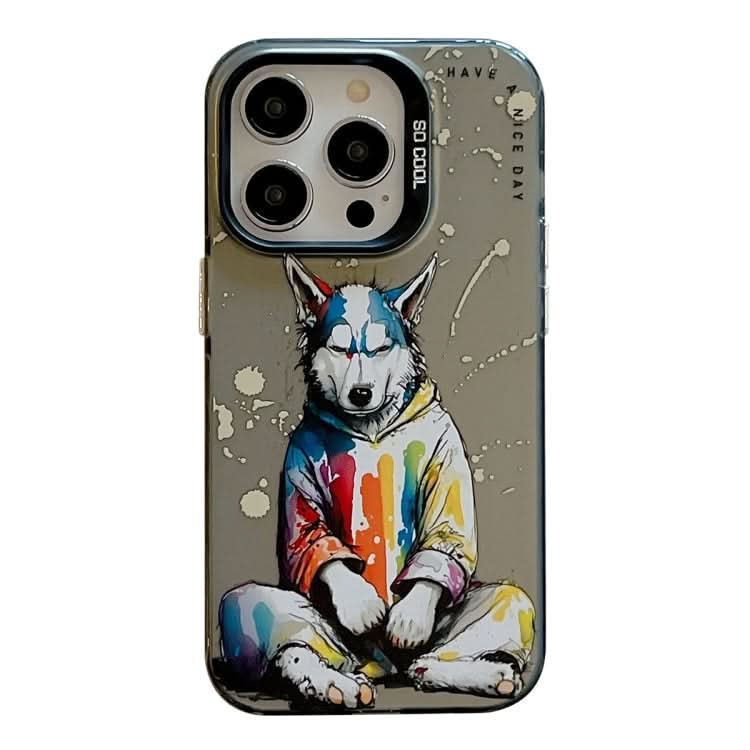 Animal Pattern Oil Painting Series PC + TPU Phone Case, Series 8