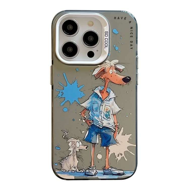 Animal Pattern Oil Painting Series PC + TPU Phone Case, Series 8