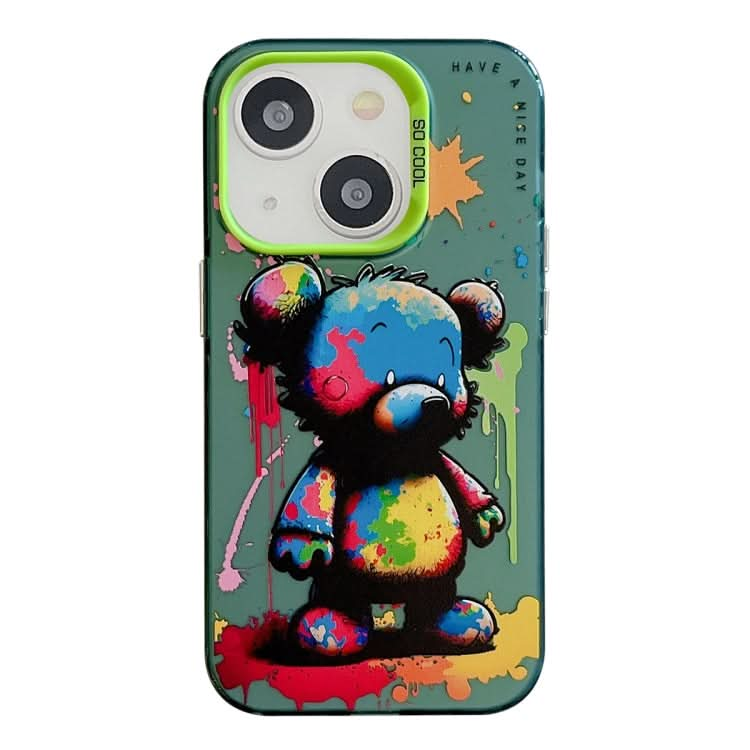 Animal Pattern Oil Painting Series PC + TPU Phone Case, Series 19