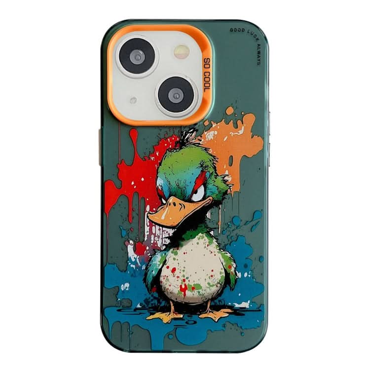 Animal Pattern Oil Painting Series PC + TPU Phone Case, Series 19