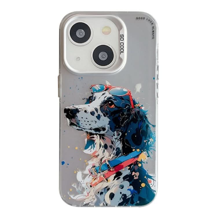 Animal Pattern Oil Painting Series PC + TPU Phone Case, Series 19