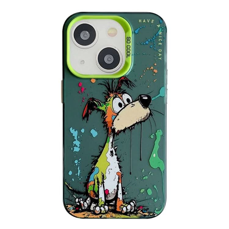 Animal Pattern Oil Painting Series PC + TPU Phone Case, Series 19