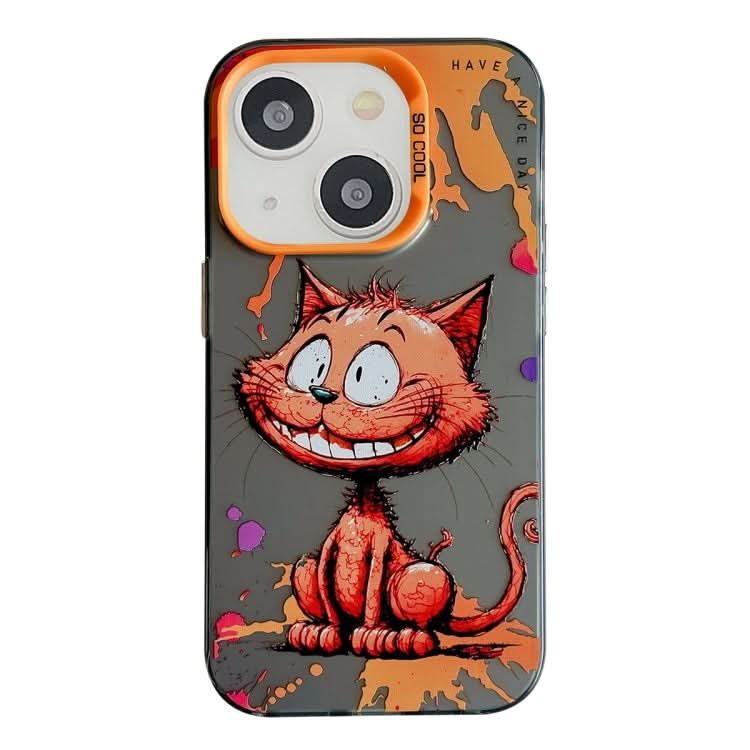 Animal Pattern Oil Painting Series PC + TPU Phone Case, Series 19