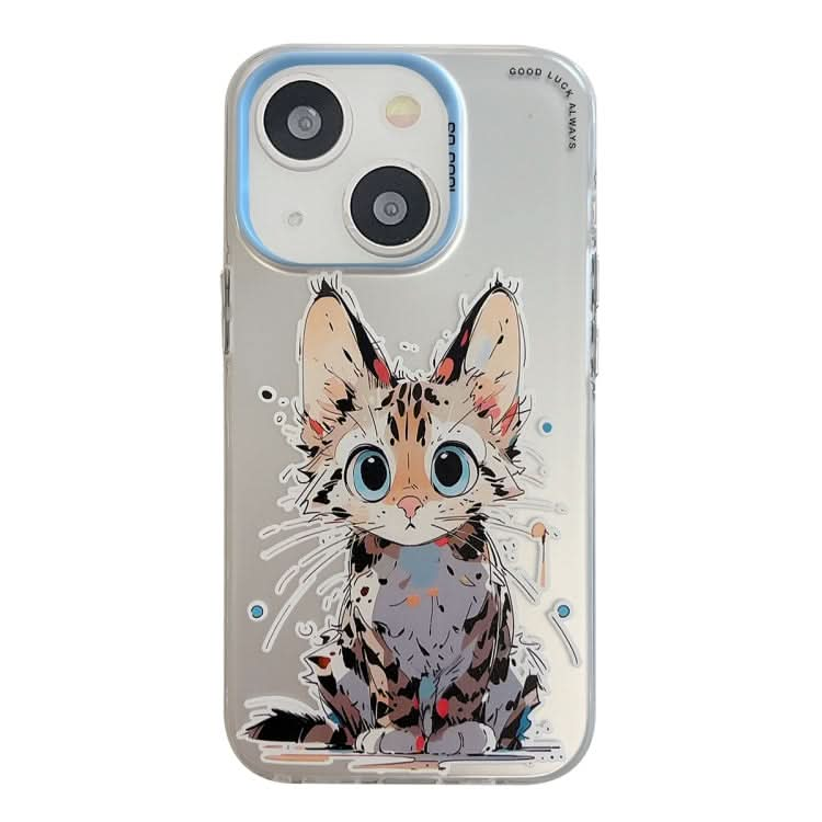 Animal Pattern Oil Painting Series PC + TPU Phone Case, Series 19