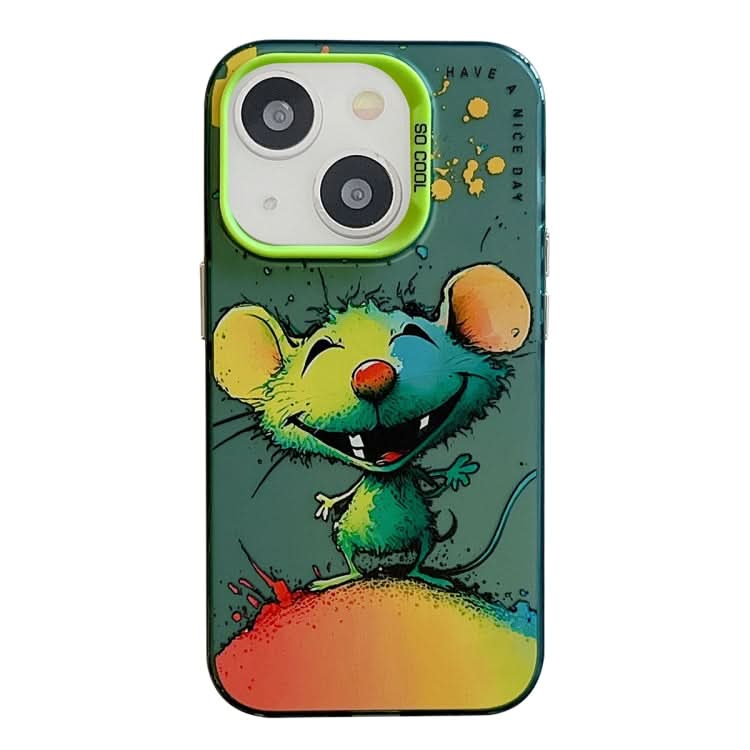 Animal Pattern Oil Painting Series PC + TPU Phone Case, Series 19