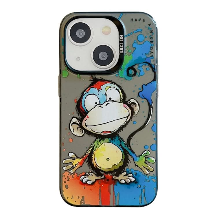 Animal Pattern Oil Painting Series PC + TPU Phone Case, Series 19