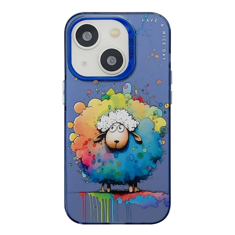 Animal Pattern Oil Painting Series PC + TPU Phone Case, Series 19