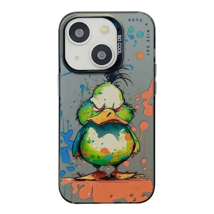 Animal Pattern Oil Painting Series PC + TPU Phone Case, Series 19