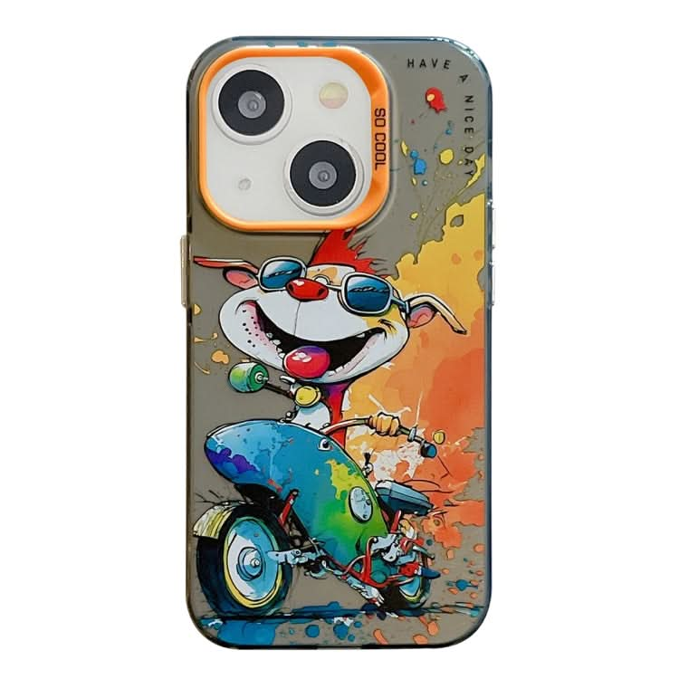 Animal Pattern Oil Painting Series PC + TPU Phone Case, Series 19