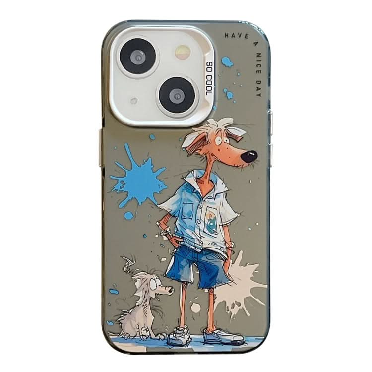 Animal Pattern Oil Painting Series PC + TPU Phone Case, Series 19