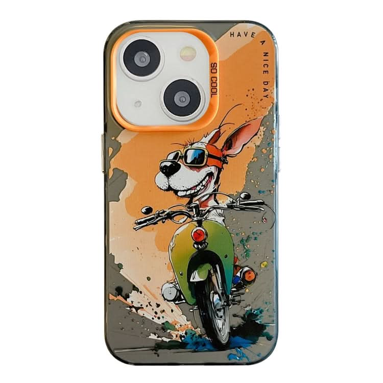 Animal Pattern Oil Painting Series PC + TPU Phone Case, Series 19