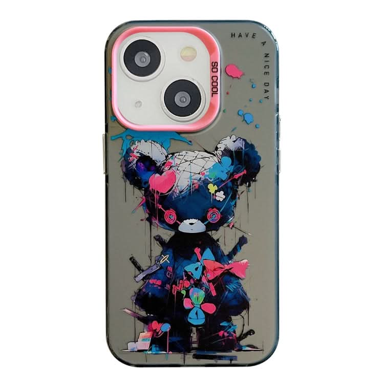 Animal Pattern Oil Painting Series PC + TPU Phone Case, Series 19