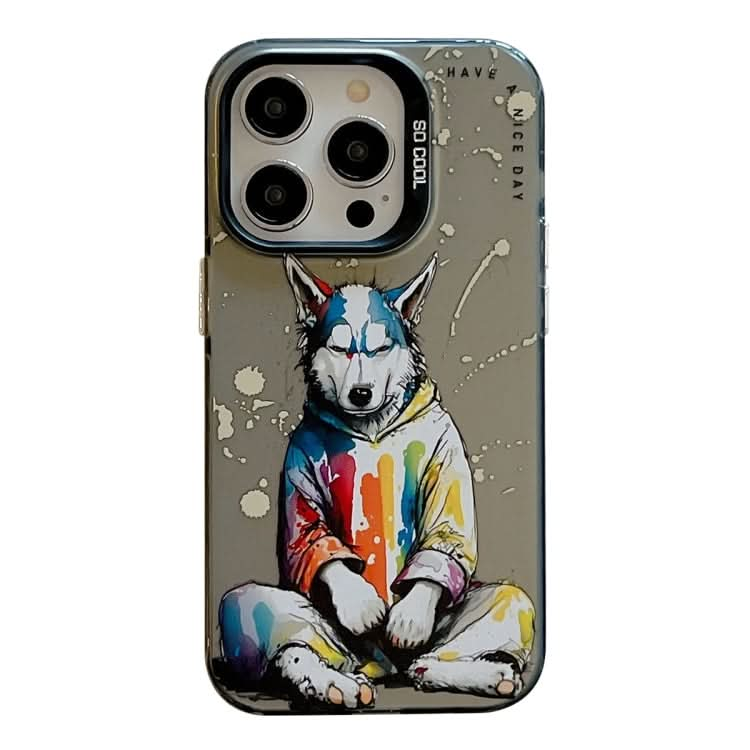 Animal Pattern Oil Painting Series PC + TPU Phone Case, Series 11