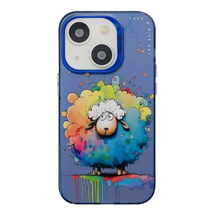 Animal Pattern Oil Painting Series PC + TPU Phone Case, Series 7