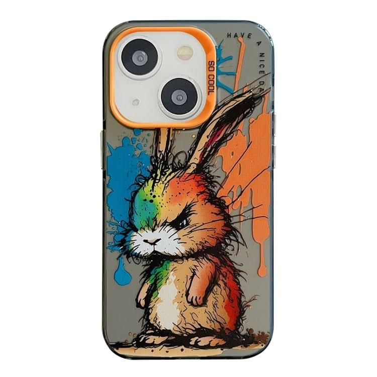 Animal Pattern Oil Painting Series PC + TPU Phone Case, Series 7