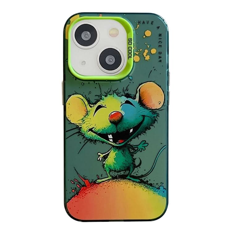 Animal Pattern Oil Painting Series PC + TPU Phone Case, Series 15