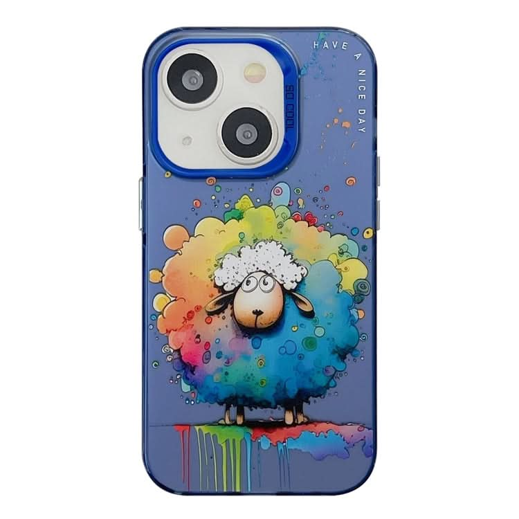 Animal Pattern Oil Painting Series PC + TPU Phone Case, Series 15