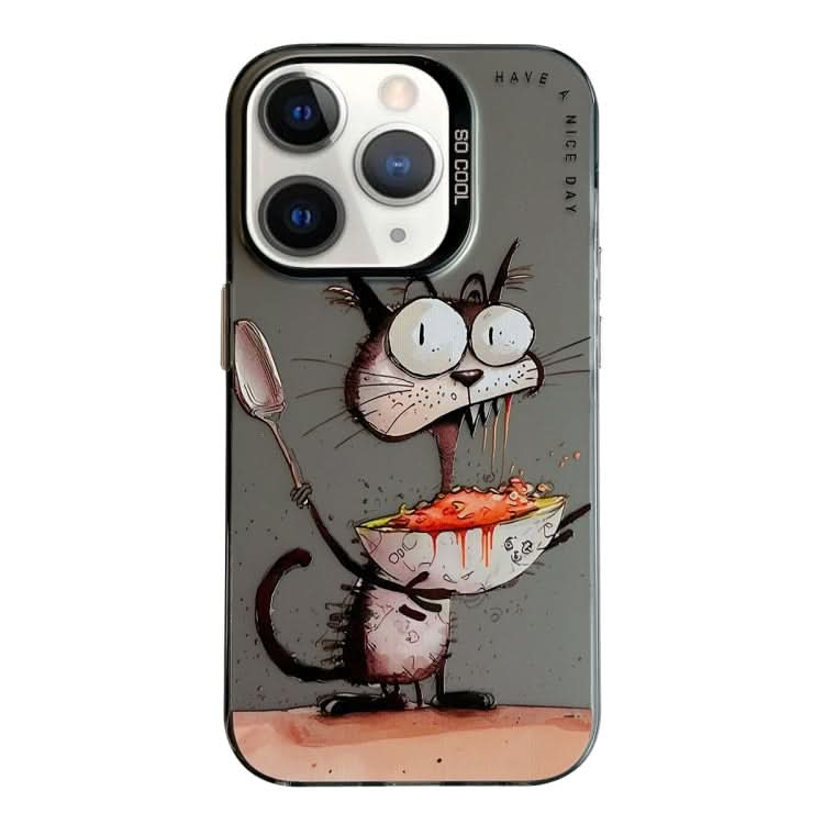 Animal Pattern Oil Painting Series PC + TPU Phone Case, Series 10