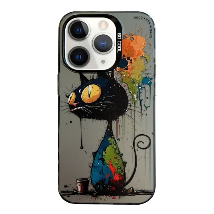 Animal Pattern Oil Painting Series PC + TPU Phone Case, Series 10