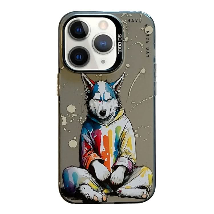 Animal Pattern Oil Painting Series PC + TPU Phone Case, Series 10