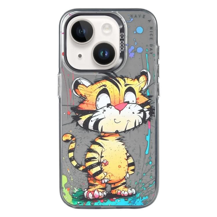 Animal Pattern Oil Painting Series PC + TPU Phone Case, Series 21