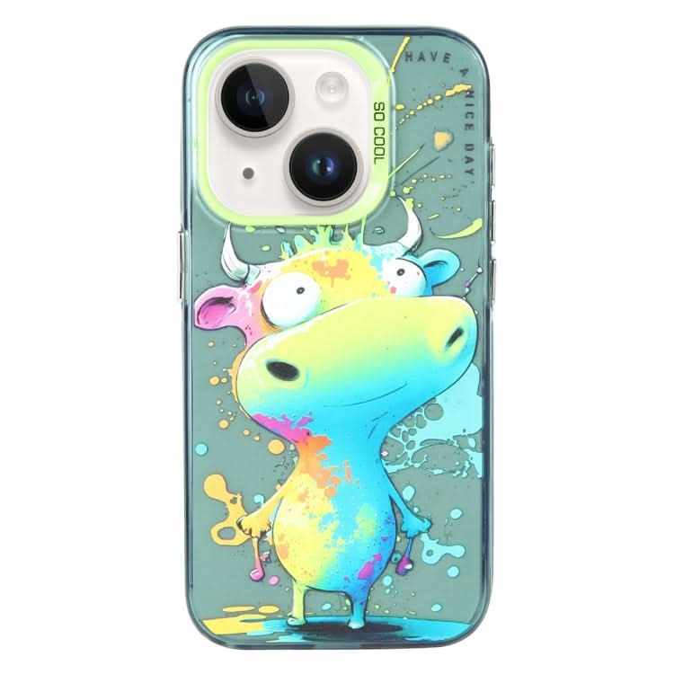 Animal Pattern Oil Painting Series PC + TPU Phone Case, Series 21