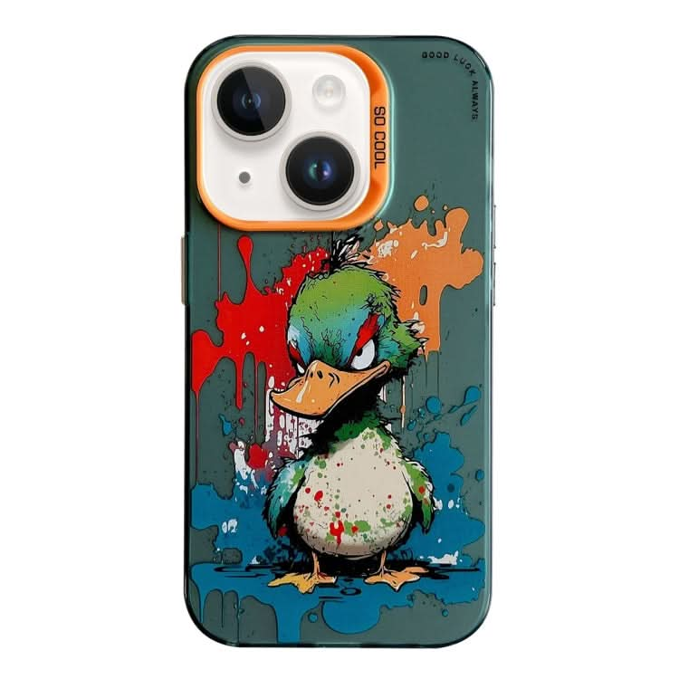 Animal Pattern Oil Painting Series PC + TPU Phone Case, Series 21