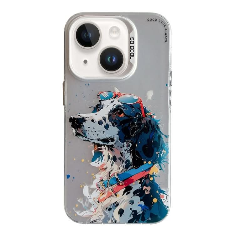 Animal Pattern Oil Painting Series PC + TPU Phone Case, Series 21