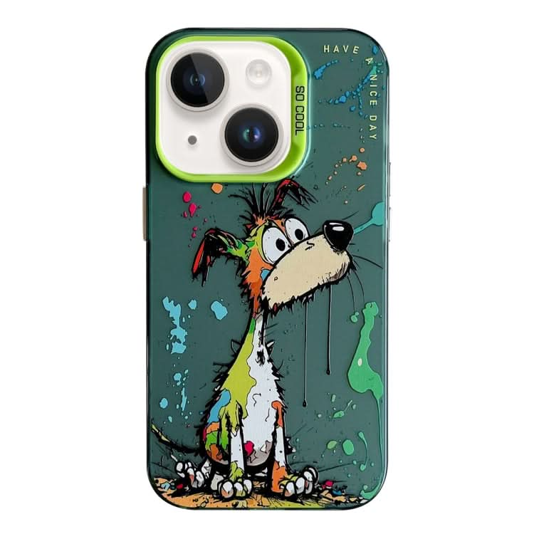 Animal Pattern Oil Painting Series PC + TPU Phone Case, Series 21