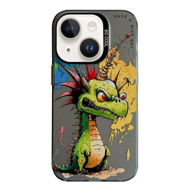 Animal Pattern Oil Painting Series PC + TPU Phone Case, Series 21