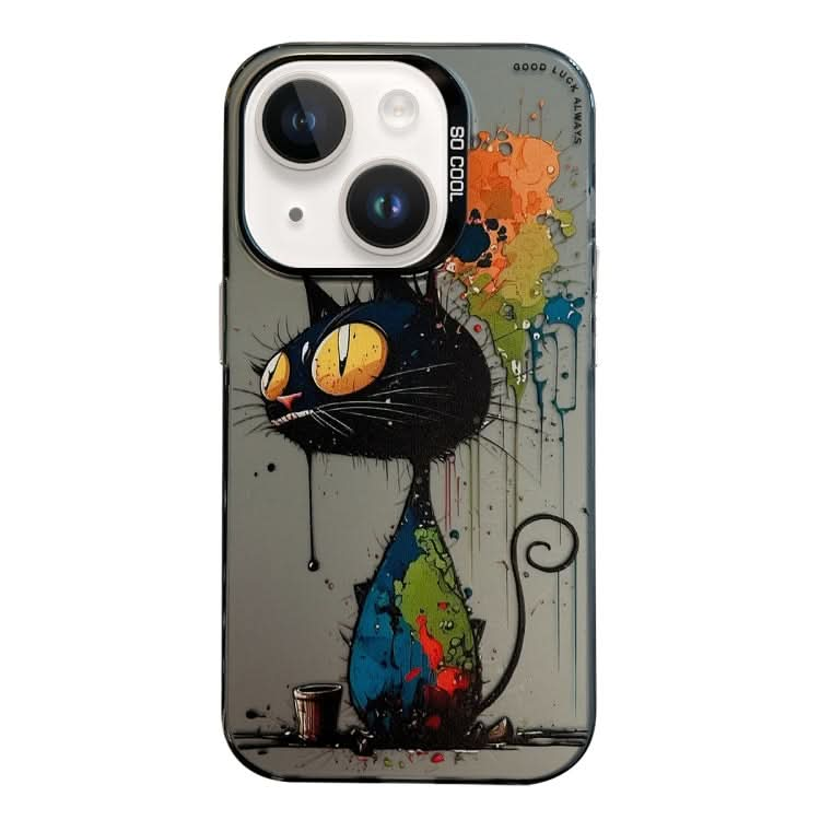 Animal Pattern Oil Painting Series PC + TPU Phone Case, Series 21