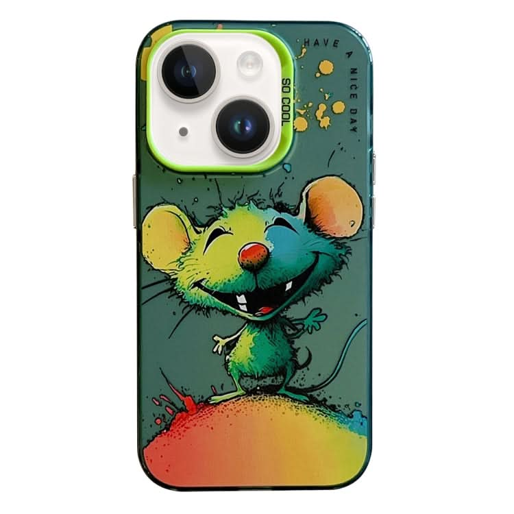 Animal Pattern Oil Painting Series PC + TPU Phone Case, Series 21