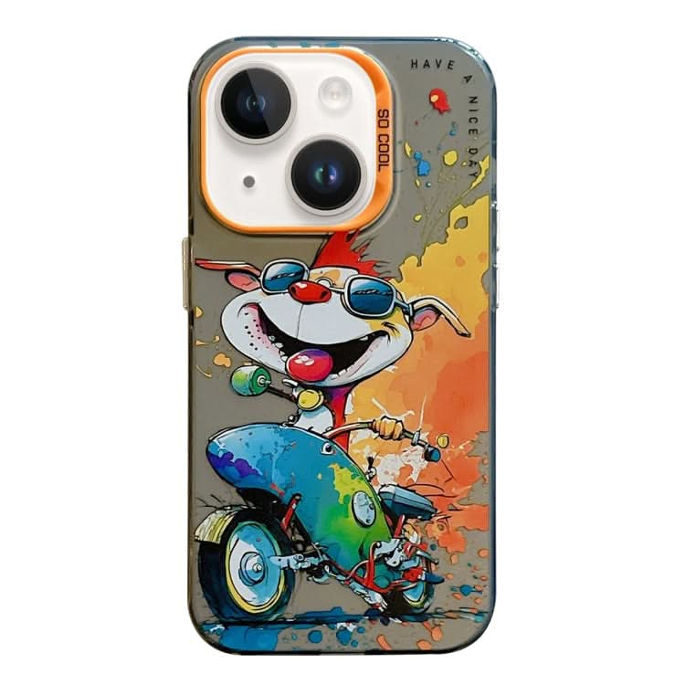 Animal Pattern Oil Painting Series PC + TPU Phone Case, Series 21