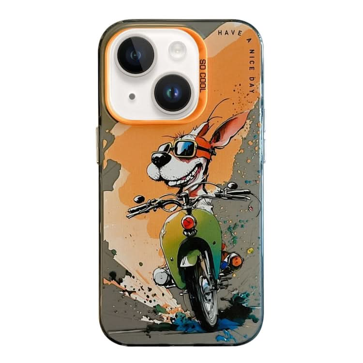 Animal Pattern Oil Painting Series PC + TPU Phone Case, Series 21