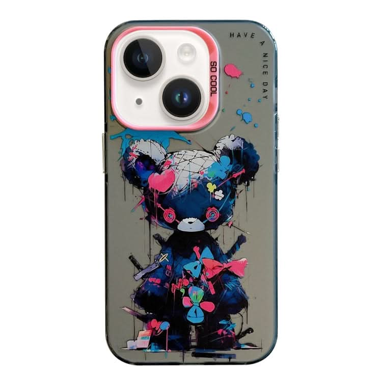 Animal Pattern Oil Painting Series PC + TPU Phone Case, Series 21