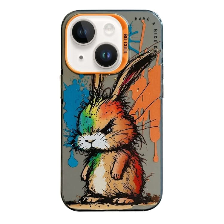 Animal Pattern Oil Painting Series PC + TPU Phone Case, Series 21