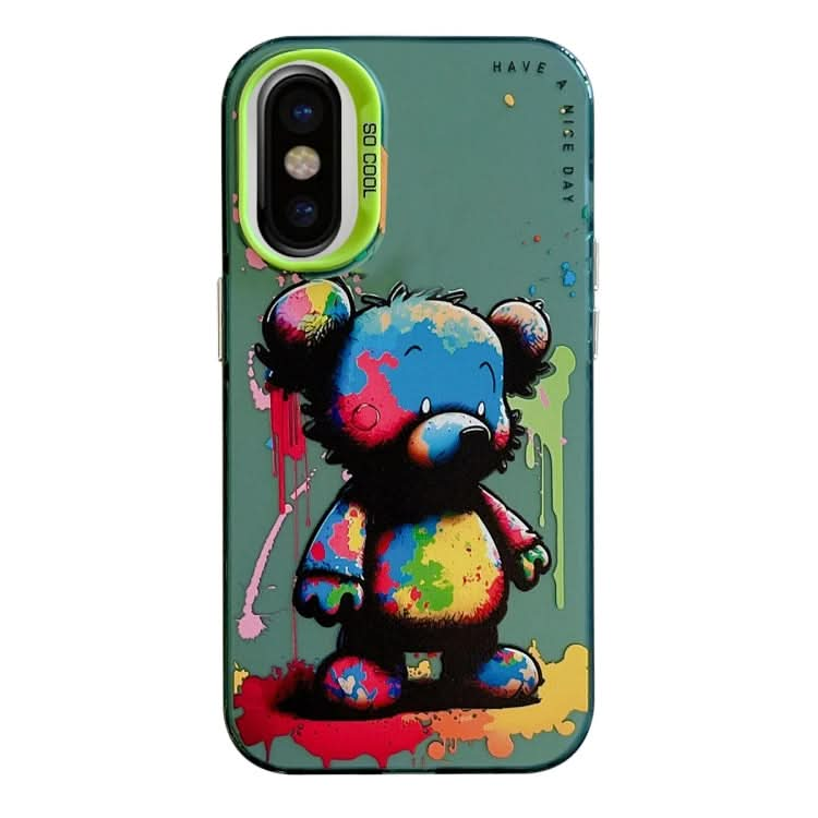 Animal Pattern Oil Painting Series PC + TPU Phone Case, Series 16