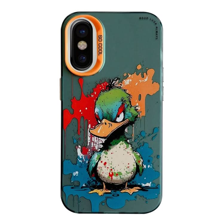 Animal Pattern Oil Painting Series PC + TPU Phone Case, Series 16