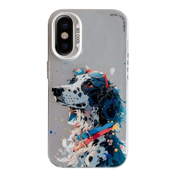 Animal Pattern Oil Painting Series PC + TPU Phone Case, Series 16