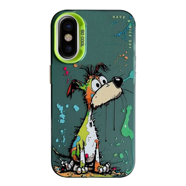 Animal Pattern Oil Painting Series PC + TPU Phone Case, Series 16