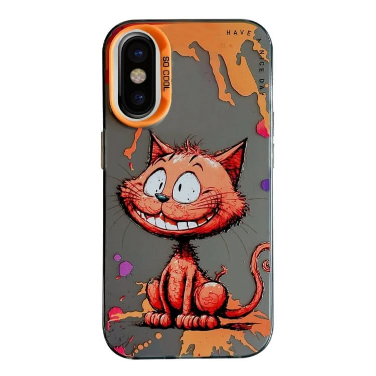 Animal Pattern Oil Painting Series PC + TPU Phone Case, Series 16