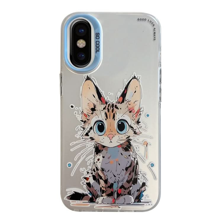 Animal Pattern Oil Painting Series PC + TPU Phone Case, Series 16