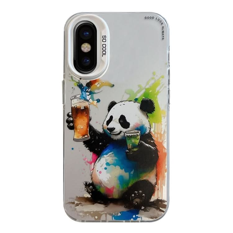 Animal Pattern Oil Painting Series PC + TPU Phone Case, Series 16