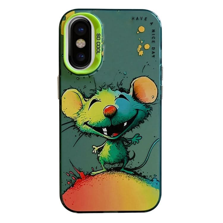 Animal Pattern Oil Painting Series PC + TPU Phone Case, Series 16